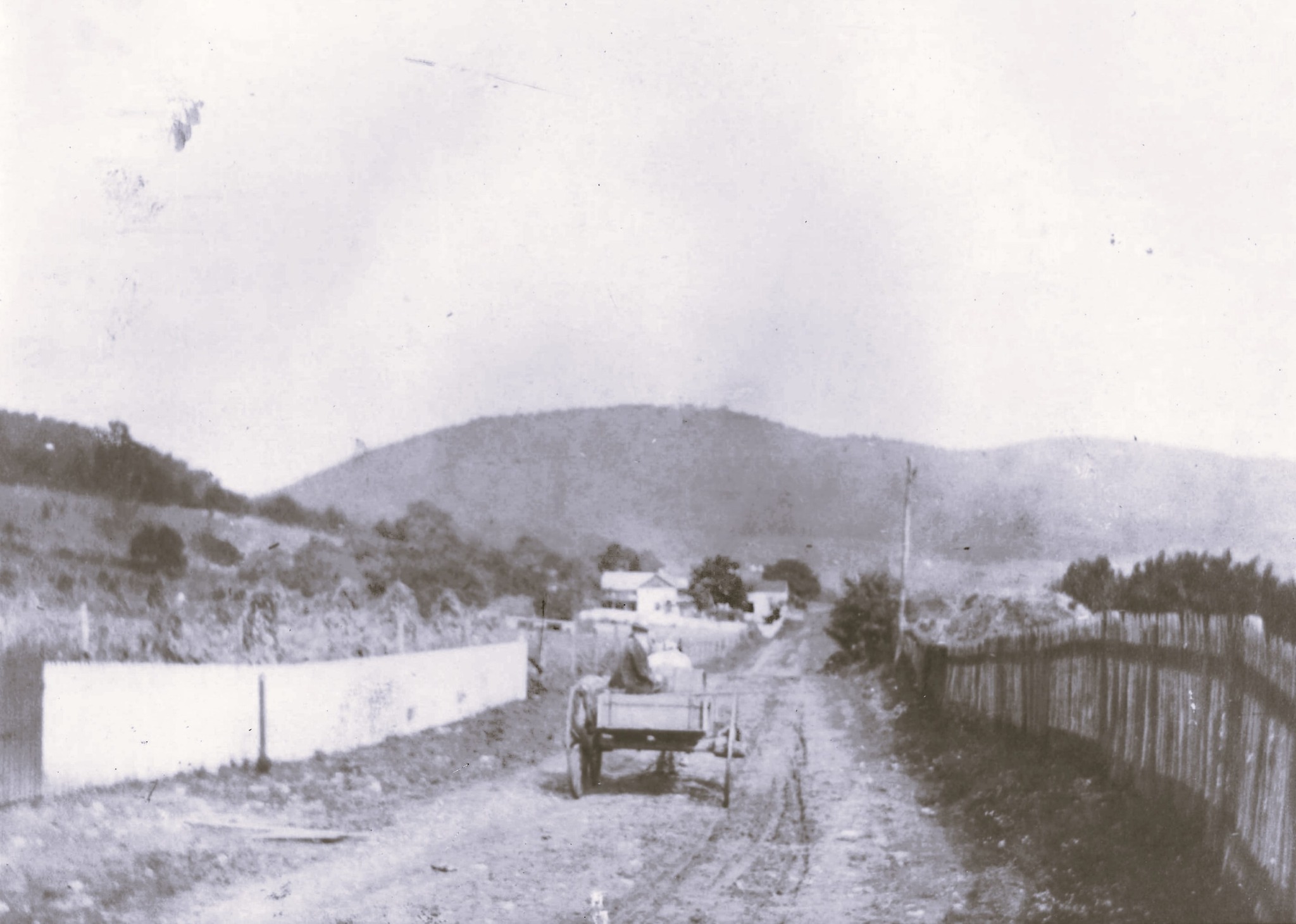 Blair's Valley road, looking toward the hills